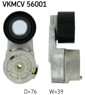 SKF VKMCV 56001 Rullo tenditore, Cinghia Poly-V-Rullo tenditore, Cinghia Poly-V-Ricambi Euro